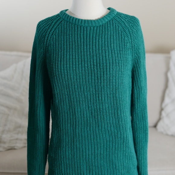 Vintage Nordstrom Pullover Sweater in Turquoise Green - Picture 2 of 8